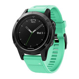 Strap-it® Garmin Fenix 5 / 6 siliconen bandje (aqua)