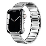 Strap-it® Apple Watch luxe magnetische stalen band (zilver)