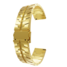 Strap-it® Strap-it Amazfit GTS 3 steel iron band (goud) Strap-it® Strap-it Amazfit GTS 3 steel iron band (goud)