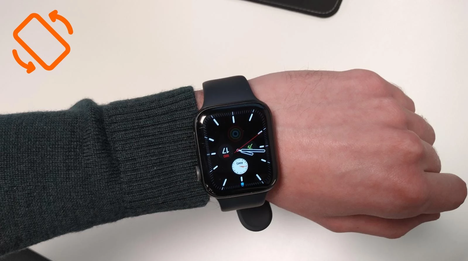 Apple Watch scherm draaien Smartwatchbanden.nl