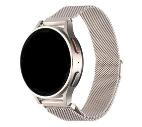 Strap-it® Samsung Galaxy Watch 4 - 44mm Milanese band (sterrenlicht)