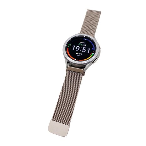 Strap-it® Strap-it Samsung Galaxy Watch 5 Pro Milanese band (sterrenlicht)