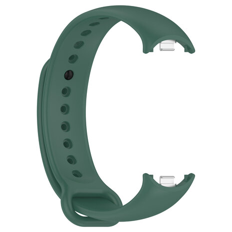 Strap-it® Strap-it Xiaomi Smart Band 8 siliconen bandje (donkergroen)