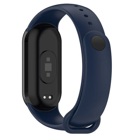Strap-it® Strap-it Xiaomi Smart Band 8 siliconen bandje (donkerblauw)
