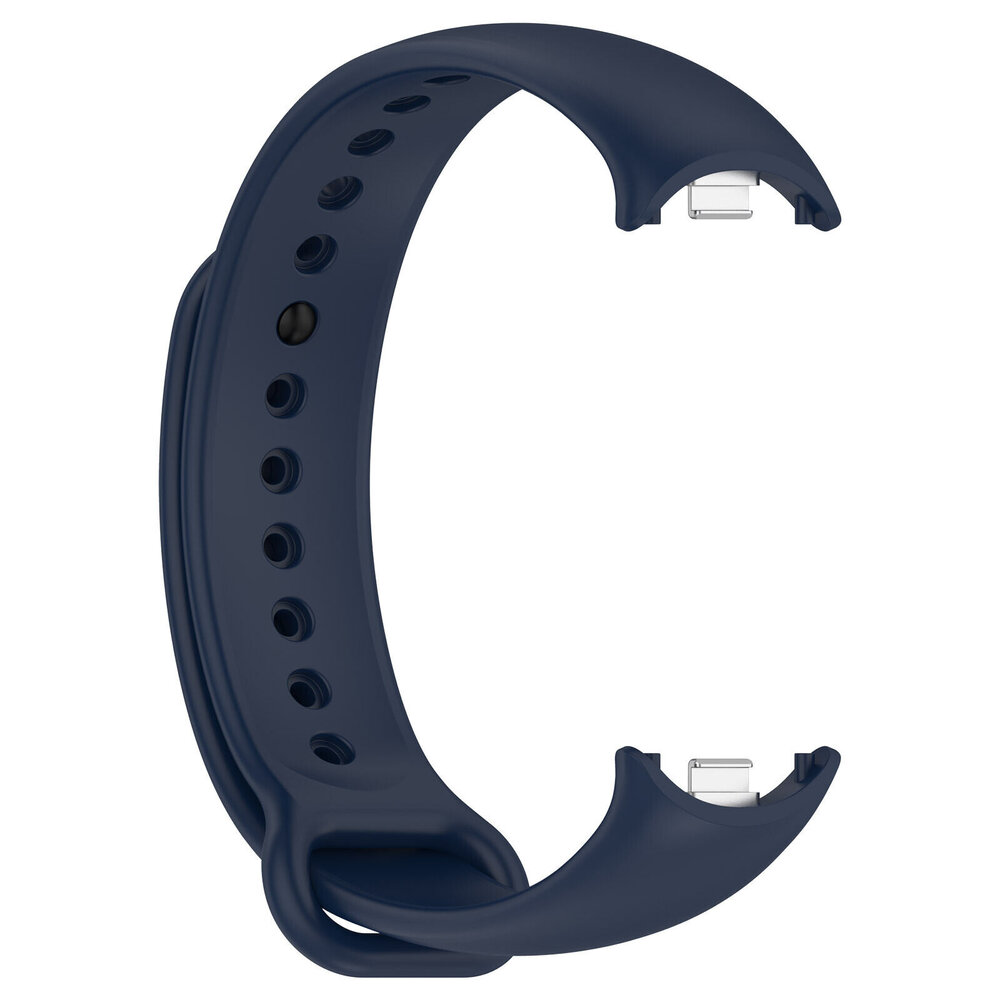 Strap-it® Strap-it Xiaomi Smart Band 8 siliconen bandje (donkerblauw)
