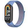 Strap-it® Strap-it Xiaomi Smart Band 8 nylon bandje (lichtblauw) Strap-it® Strap-it Xiaomi Smart Band 8 nylon bandje (lichtblauw)