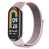 Strap-it® Strap-it Xiaomi Smart Band 8 nylon bandje (pink sand) Strap-it® Strap-it Xiaomi Smart Band 8 nylon bandje (pink sand)