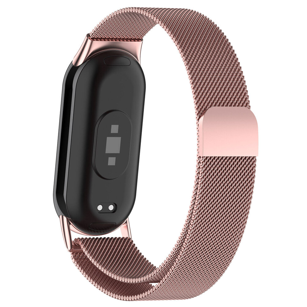 Strap-it® Strap-it Xiaomi Smart Band 8 Milanese band (roze) Strap-it® Strap-it Xiaomi Smart Band 8 Milanese band (roze)