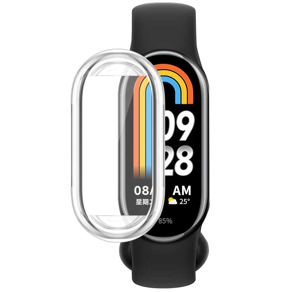 Strap-it® Strap-it Xiaomi Smart Band 8 TPU case (transparant)