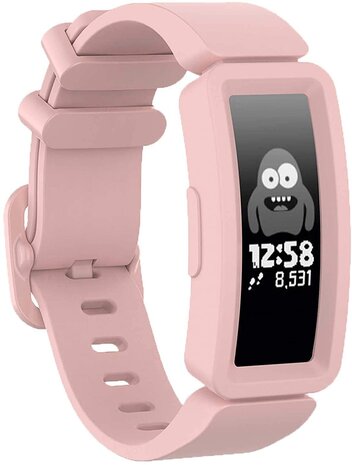 Strap-it® Strap-it Fitbit Ace 2 siliconen bandje (roze)