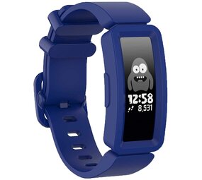 Strap-it® Fitbit Ace 2 siliconen bandje (donkerblauw)