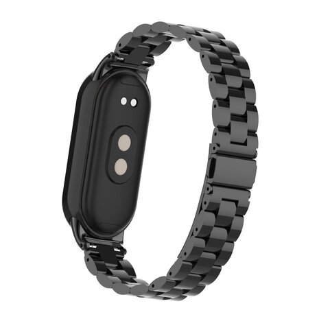 Strap-it® Strap-it Xiaomi Smart Band 8 stalen bandje (zwart) Strap-it® Strap-it Xiaomi Smart Band 8 stalen bandje (zwart)