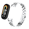Strap-it® Strap-it Xiaomi Smart Band 8 stalen bandje (zilver) Strap-it® Strap-it Xiaomi Smart Band 8 stalen bandje (zilver)