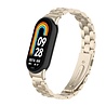 Strap-it® Strap-it Xiaomi Smart Band 8 stalen bandje (sterrenlicht) Strap-it® Strap-it Xiaomi Smart Band 8 stalen bandje (sterrenlicht)