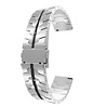 Strap-it® Strap-it Amazfit GTR 3 (Pro) steel iron band (zilver/zwart) Strap-it® Strap-it Amazfit GTR 3 (Pro) steel iron band (zilver/zwart)