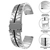 Strap-it® Strap-it Amazfit GTR 3 (Pro) steel iron band (zilver/zwart) Strap-it® Strap-it Amazfit GTR 3 (Pro) steel iron band (zilver/zwart)