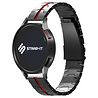 Strap-it® Strap-it Xiaomi Mi Watch steel iron band (zwart/rood) Strap-it® Strap-it Xiaomi Mi Watch steel iron band (zwart/rood)