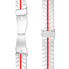Strap-it® Strap-it Amazfit GTS 2 steel iron band (zilver/rood) Strap-it® Strap-it Amazfit GTS 2 steel iron band (zilver/rood)