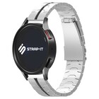 Strap-it® Strap-it Huawei Watch GT 3 42mm steel iron band (zilver/zwart)