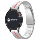 Strap-it® Strap-it Polar Ignite 2 steel iron band (zilver/rood)