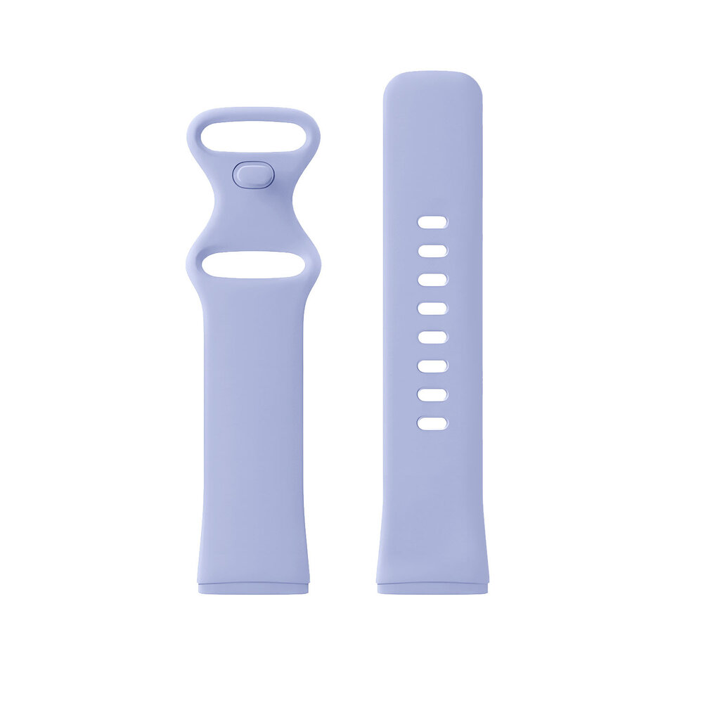 Strap-it® Strap-it Fitbit Versa 3 siliconen classic bandje (lavendel)