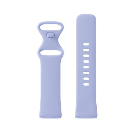Strap-it® Strap-it Fitbit Versa 3 siliconen classic bandje (lavendel)