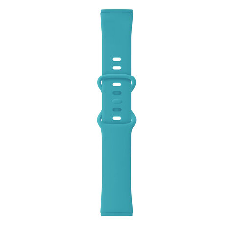 Strap-it® Strap-it Fitbit Versa 3 siliconen classic bandje (aqua)