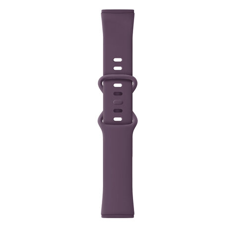 Strap-it® Strap-it Fitbit Versa 3 siliconen classic bandje (donkerpaars)