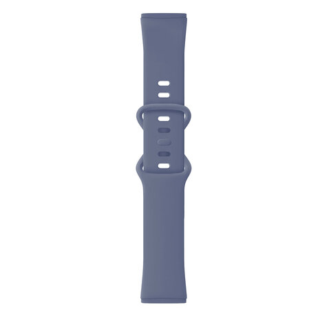 Strap-it® Strap-it Fitbit Versa 3 siliconen classic bandje (grijsblauw)