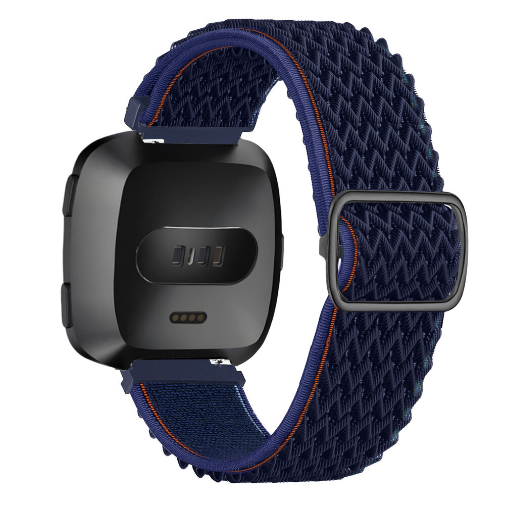 Strap-it® Strap-it Fitbit Versa elastisch bandje (blauw)