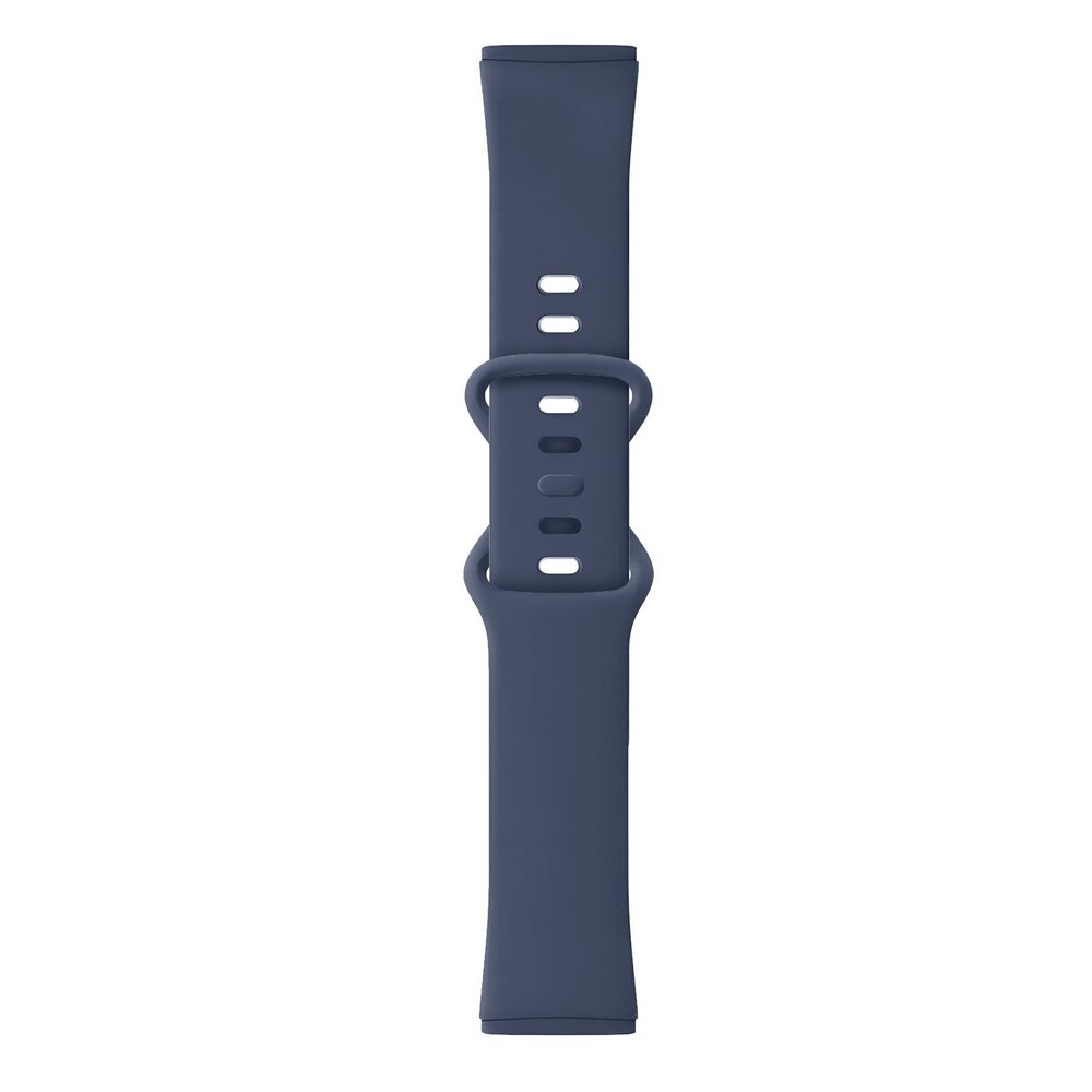 Strap-it® Strap-it Fitbit Sense siliconen classic bandje (donkerblauw)
