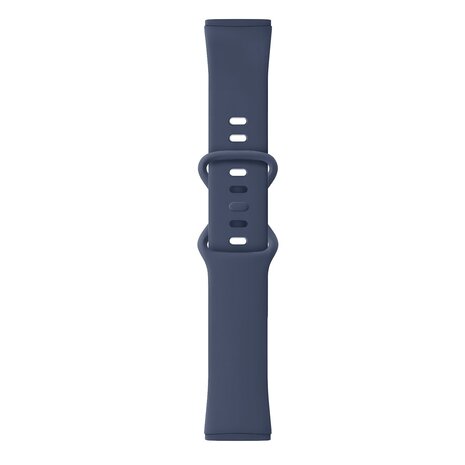 Strap-it® Strap-it Fitbit Sense siliconen classic bandje (donkerblauw)