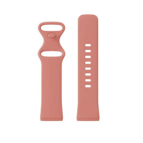 Strap-it® Strap-it Fitbit Sense siliconen classic bandje (roze)