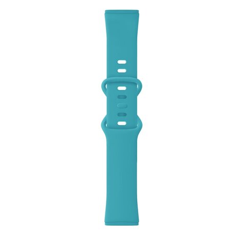Strap-it® Strap-it Fitbit Sense 2 siliconen classic bandje (aqua)