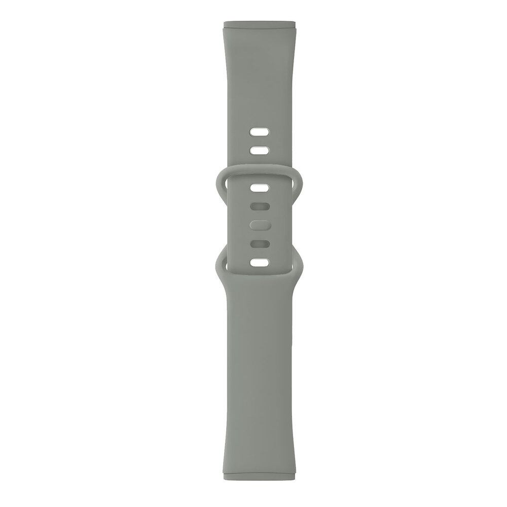 Strap-it® Strap-it Fitbit Sense 2 siliconen classic bandje (grijs)