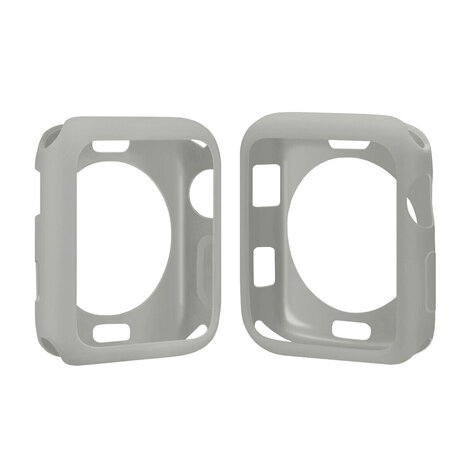 Strap-it® Strap-it Apple Watch TPU case (grijs)