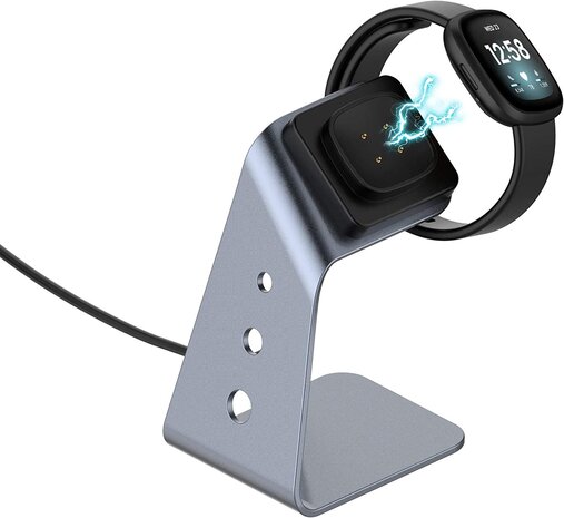 Strap-it® Strap-it Fitbit Versa 3 / 4 docking station met oplader