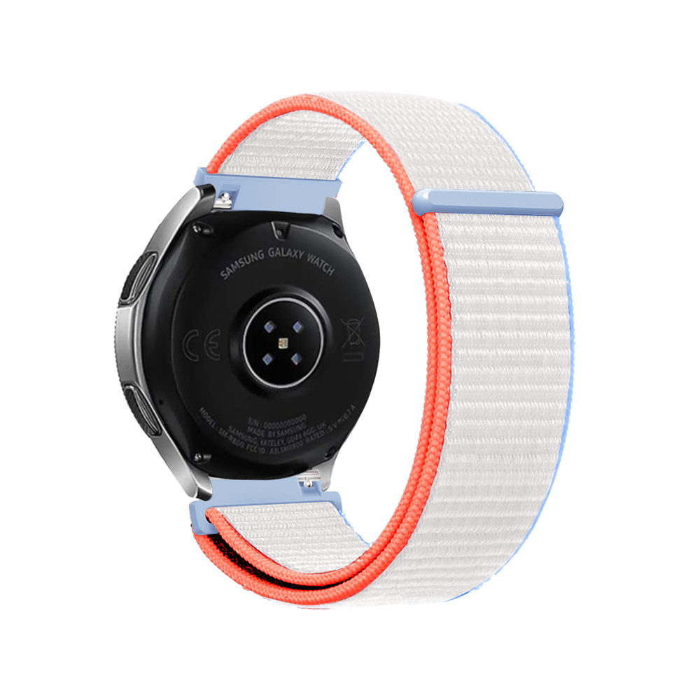 Strap-it® Strap-it Huawei Watch GT 3 Pro 43mm nylon bandje (milk white)