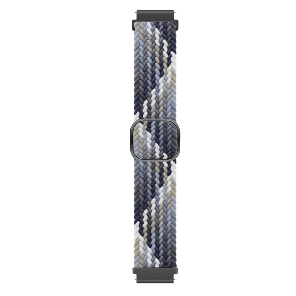 Strap-it® Strap-it Xiaomi Amazfit GTS verstelbaar geweven bandje (zwart/wit)