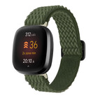 Strap-it® Strap-it Fitbit Versa 4 geweven bandje (groen)