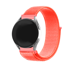Strap-it® Huawei Watch GT 3 Pro 46mm nylon bandje (oranje/rood) Strap-it® Huawei Watch GT 3 Pro 46mm nylon bandje (oranje/rood)