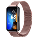 Strap-it® Huawei Band 8 Milanese band (roze) Strap-it® Huawei Band 8 Milanese band (roze)