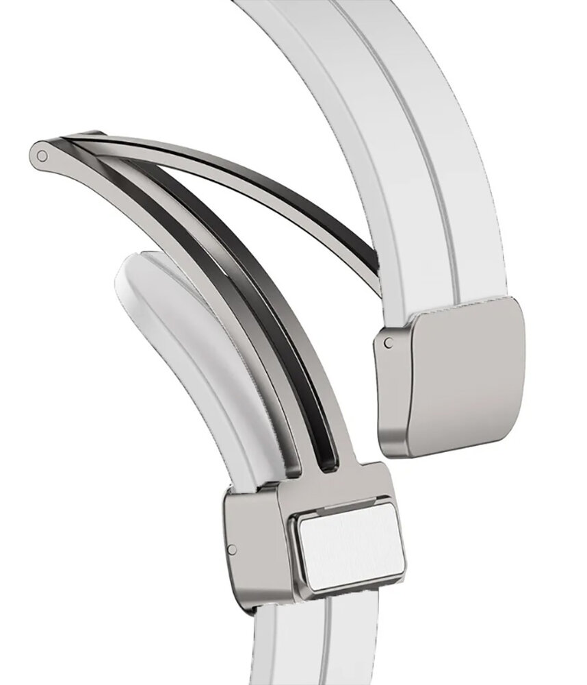 Strap-it® Strap-it Samsung Galaxy Watch 5 Pro magnetische sport band (wit)