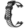 Strap-it® Strap-it Huawei Band 8 sport bandje (zwart/wit) Strap-it® Strap-it Huawei Band 8 sport bandje (zwart/wit)