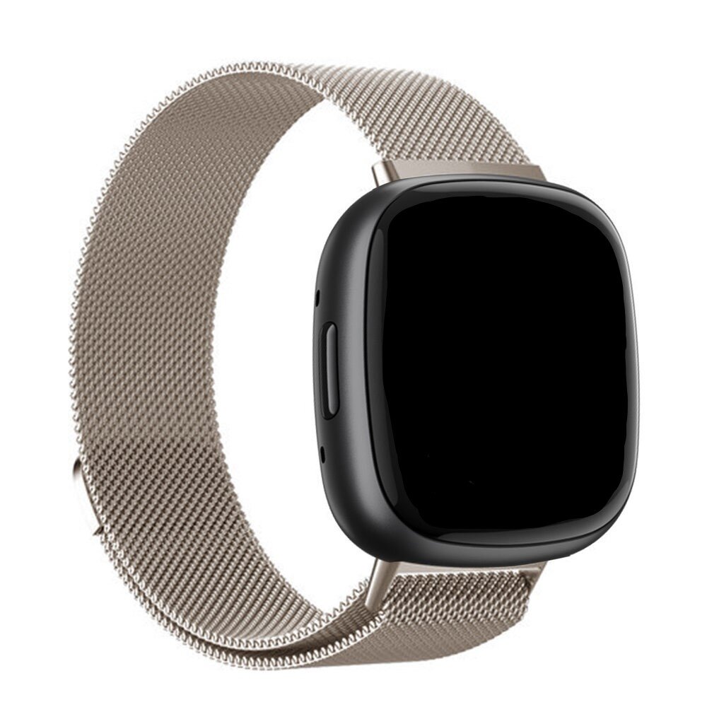 Strap-it® Strap-it Fitbit Versa 3 Milanese band (sterrenlicht) Strap-it® Strap-it Fitbit Versa 3 Milanese band (sterrenlicht)