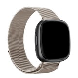 Strap-it® Fitbit Versa 3 Milanese band (sterrenlicht)
