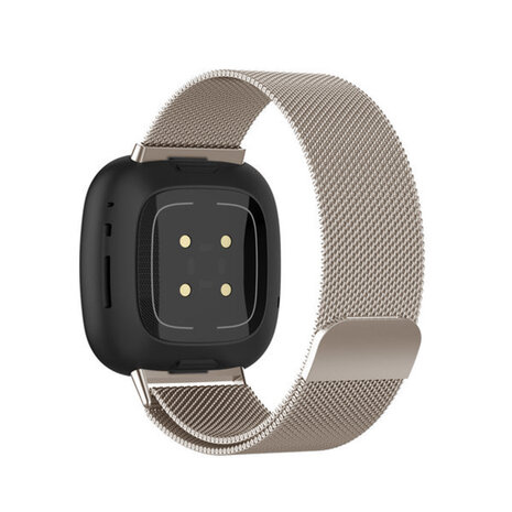 Strap-it® Strap-it Fitbit Sense Milanese band (sterrenlicht) Strap-it® Strap-it Fitbit Sense Milanese band (sterrenlicht)