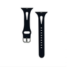 Strap-it® Strap-it Apple Watch slim silicone band (zwart) Strap-it® Strap-it Apple Watch slim silicone band (zwart)
