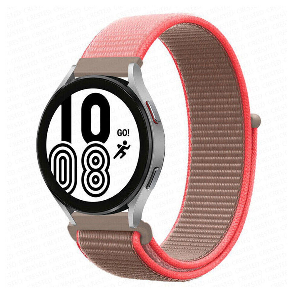 Strap-it® Strap-it Samsung Galaxy Watch 4 44mm nylon band (neon pink)