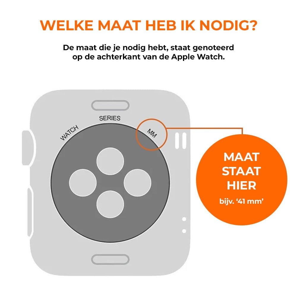 Strap-it® Strap-it Apple Watch SE silicone band (geel)